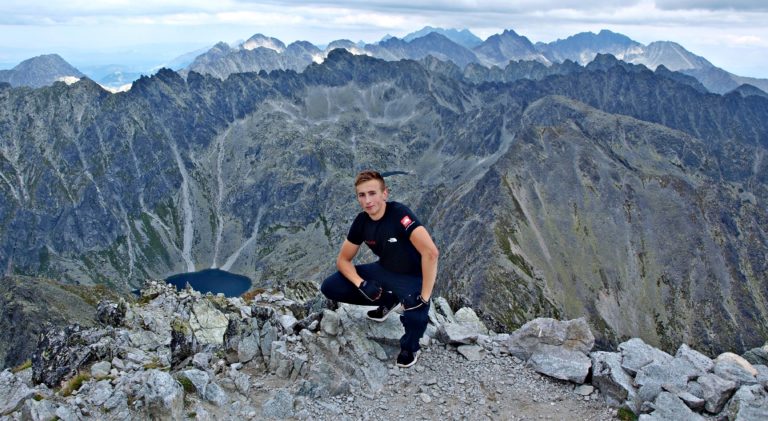 František Kekely on Kriváň in High Tatras, Slovakia.